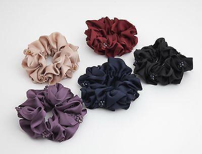 Beaded Petal Luxurious Scrunchie