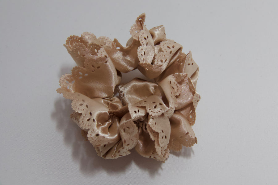 Satin Cut Out Design Scrunchie