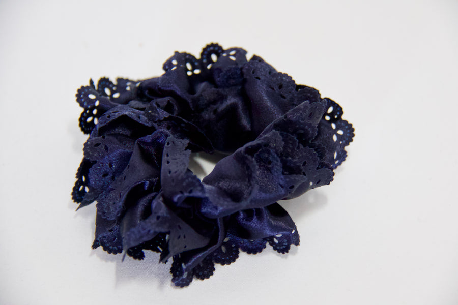 Satin Cut Out Design Scrunchie