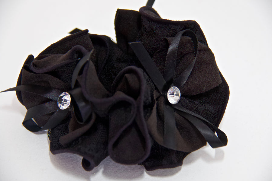 Lace Diamante Scrunchie