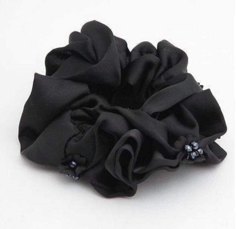 Beaded Petal Luxurious Scrunchie