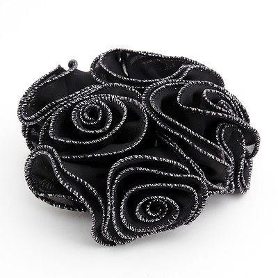 Chiffon Flower Scrunchie